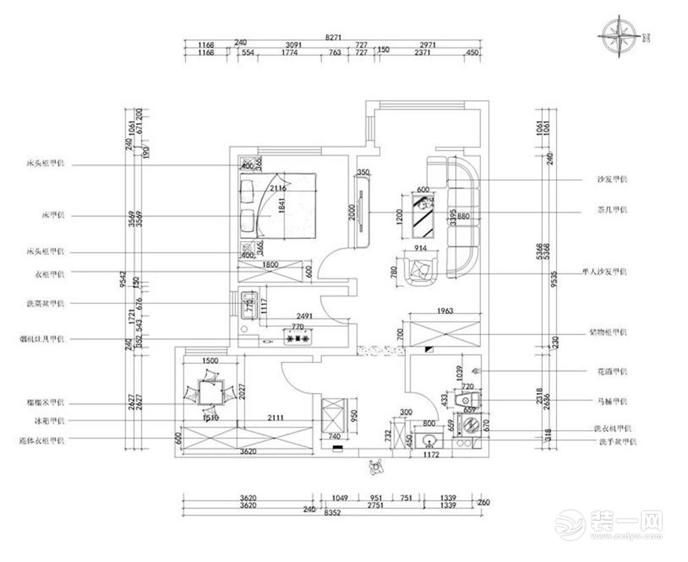 此户型房体结构合理，是一个适合长久居住的生活环境。户型南北通透，布局紧凑，动静分明