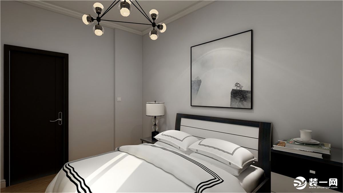 卧室说明，简约风格卧室装饰设计受现代的绘画流派影响很大