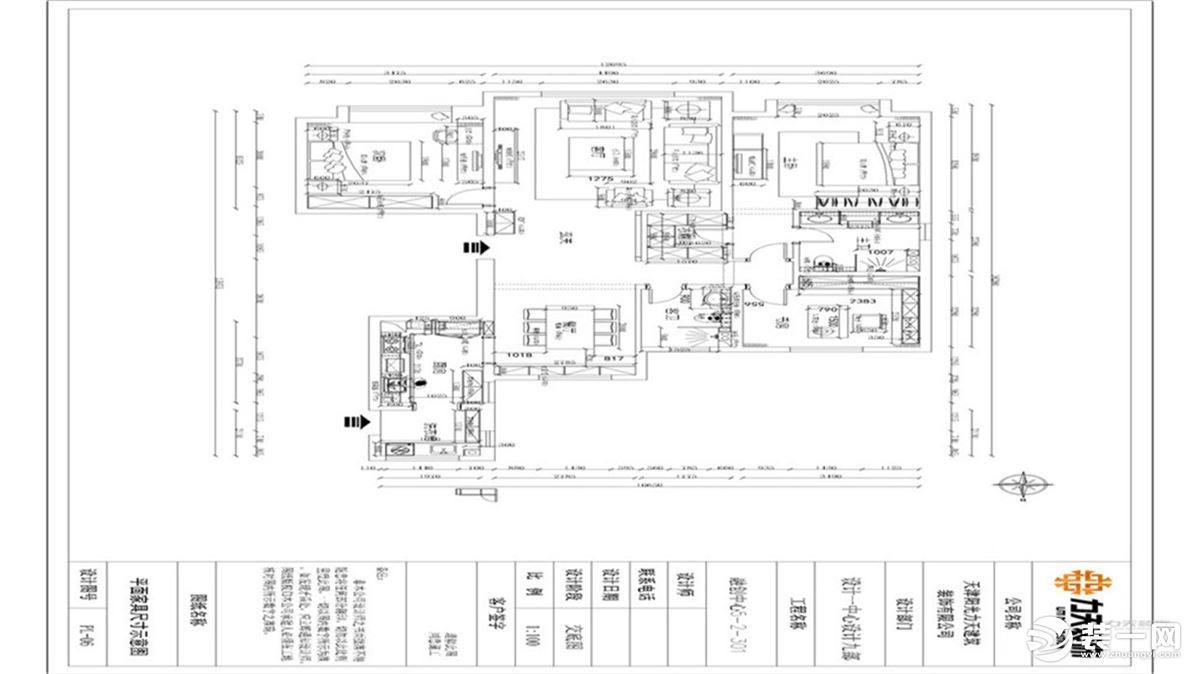 【力天装饰】融创中心 170㎡ 三居室 新中式 家装效果图