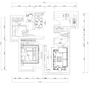 本案用户是混搭风格，本案分为两室两厅一厨一卫，本设计师是依据一家三口之家进行设计