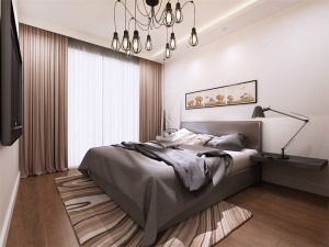 两个卧室均采用地板通铺，居住舒适。