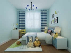 整体以白色调为基准色。客厅作为待客区域，选择米黄色布艺沙发，与白色的地板相呼应