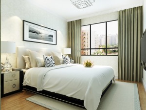 客廳作為待客區域，要穩重，用白色地磚，墻體黃色壁紙使整體上寬敞
