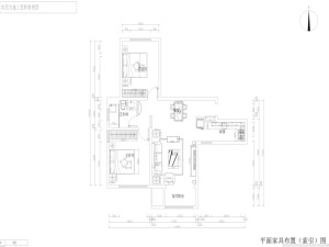 东方文化广场 两室 88㎡  美式风格