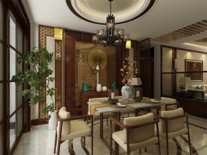 在客厅与餐厅之间放置一个屏风，既能起到区域划分的效果又能在视觉上增加房间层次感