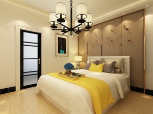 臥室的設計空間合理簡潔，從簡單舒適中體現生活的精致。
