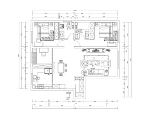 此户型为北欧风格，海昌天澜3室2厅1厨2卫122平米