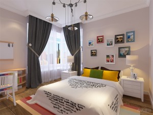 主臥室與次臥室的設計與整體設計相統一，也以簡潔舒適為主。