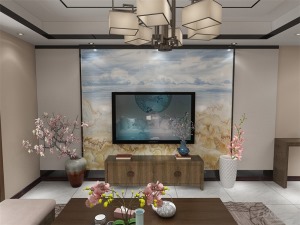 【力天装饰】云锦世家 120㎡ 三居室 新中式家装效果图
