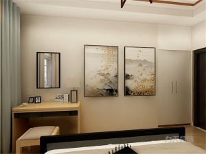【力天装饰】怡和新村 81㎡ 两居室 新中式 家装效果图