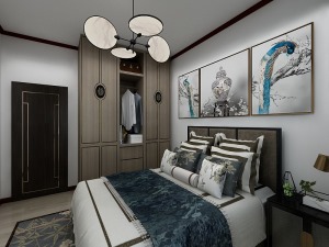 卧室家具搭配以古典家具或现代家具与古典家具相结合，有格调又不显压抑。