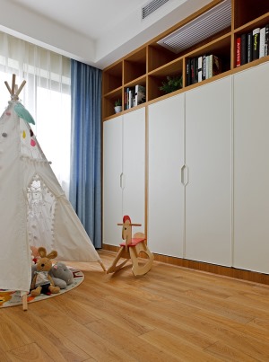 北欧风格90平儿童房效果图