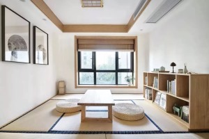 【上海缘环】130㎡日式原木三室，榻榻米休闲室，阳台的山水小景，美翻了