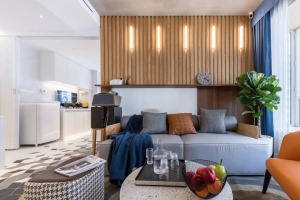 53㎡简约木质风格小户型公寓装修，智能家居高级享受！