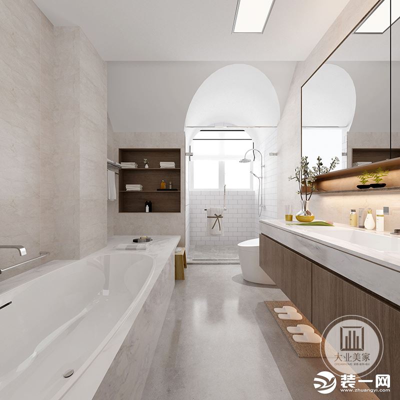 南京长江之家复式155平日式风格效果图卫生间