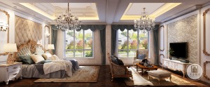 景枫加州城—欧式风格别墅效果图卧室