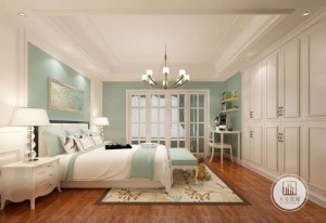 远洋国际—新中式别墅224平大业美家卧室