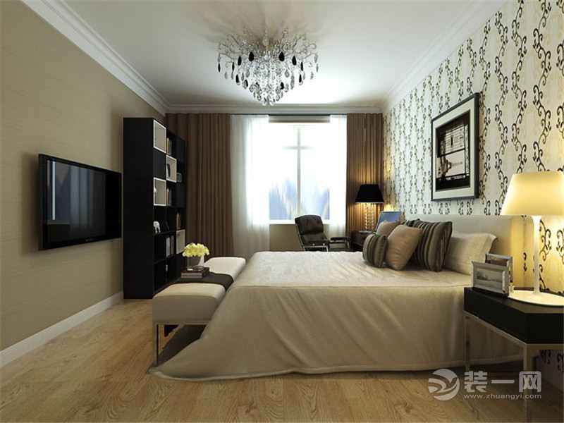 保利香槟国际-125平 3室2厅2卫-造价15万 现代风格卧室