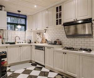 澳海澜庭—127平 三居室 造价21万 混搭风格厨房