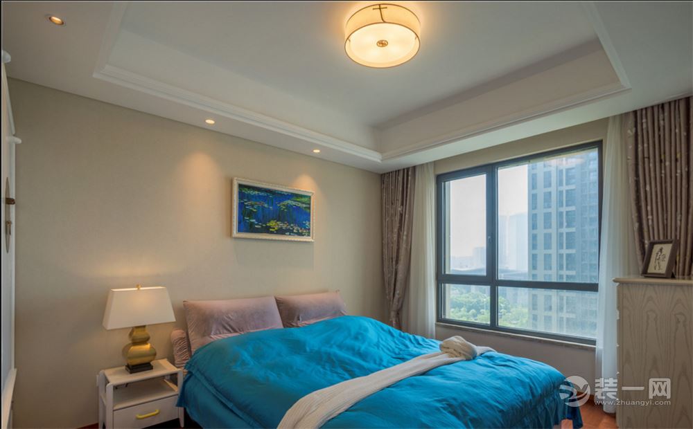 浅湾雅苑140平中式风格卧室案例设计效果图