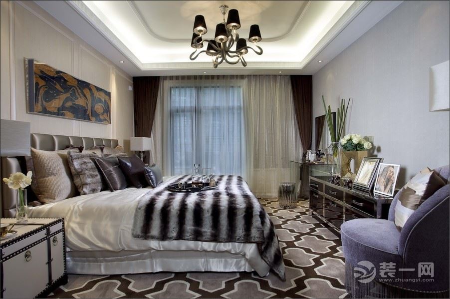 苏州雅腾装饰 雅戈尔肖邦欧式卧室案例设计效果图