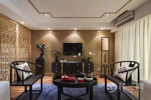 北京雅腾装饰-石湖湾新中式风格茶室案例设计效果图