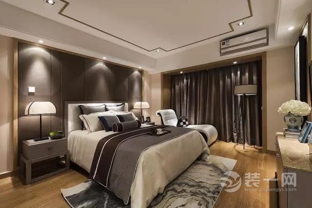北京雅腾装饰-石湖湾新中式风格卧室案例设计效果图