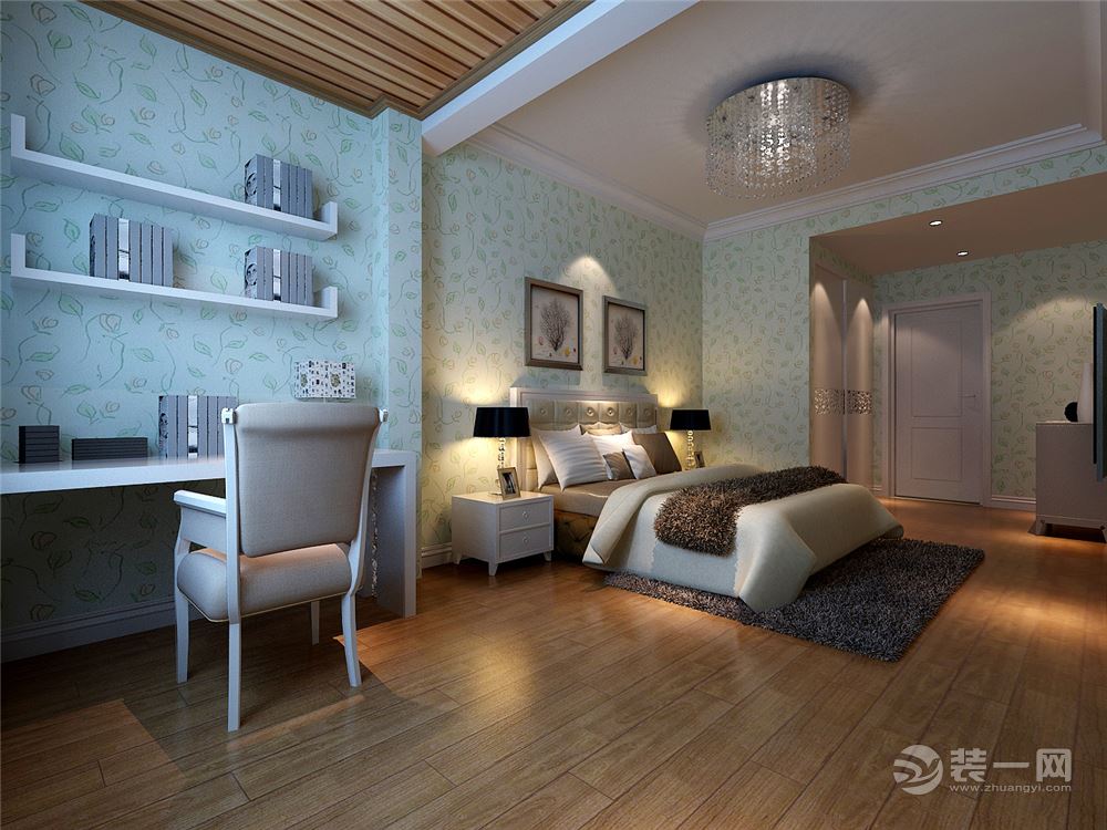 北京雅腾装饰-新城郡未来现代简约卧室案例设计效果图