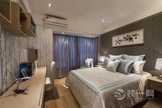 北京雅腾装饰-天之运新中式卧室案例设计效果图