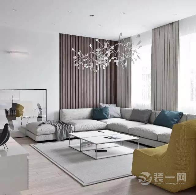 北京雅腾装饰-现代简约风格客厅案例设计效果图