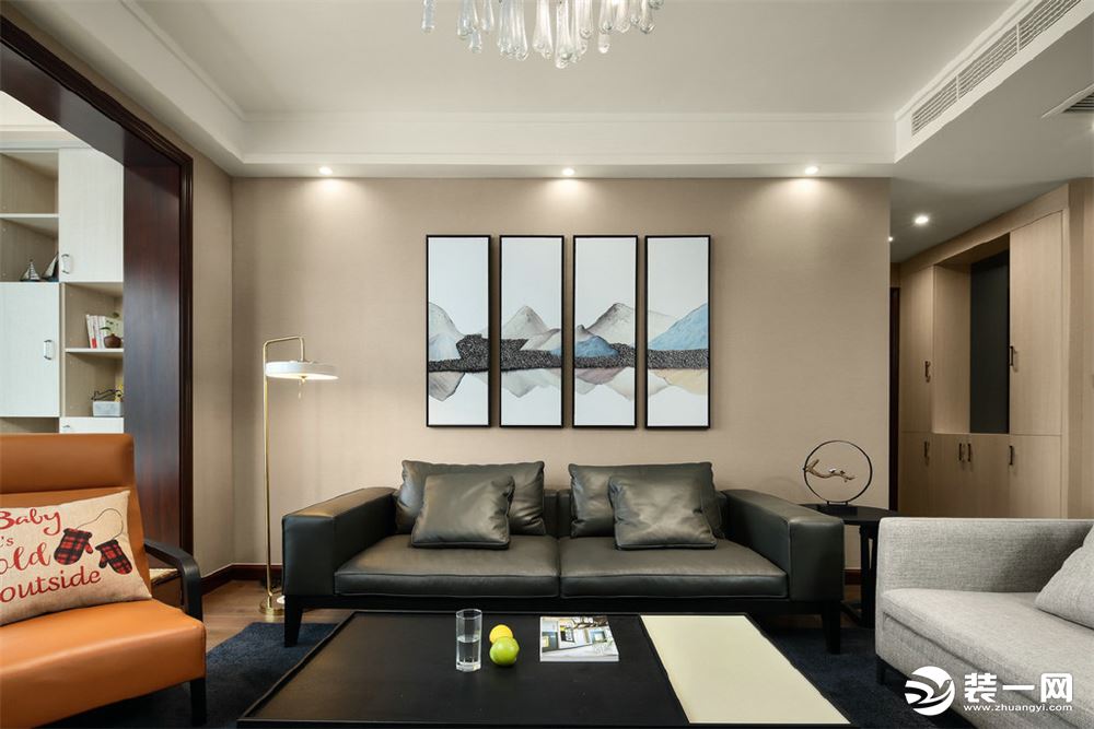 【苏州雅腾装饰】中海珑湾105平 现代风格案例赏析 客厅效果图