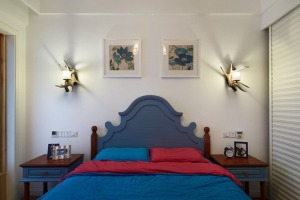 越湖名邸—地中海风格装修设计效果图卧室
