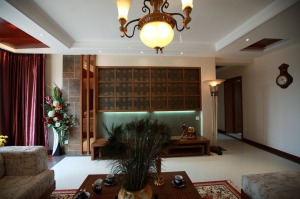 现代园墅－东南亚风格装修设计效果图客厅