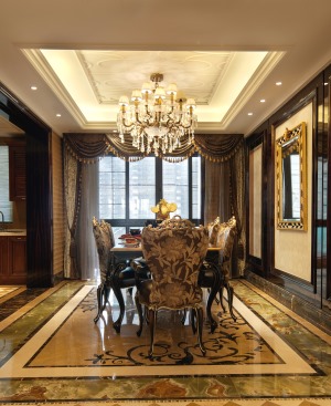 苏州雅腾装饰 阿卡迪亚欧式客厅案例设计效果图