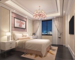 苏州雅腾装饰  弘阳尚湖现代简约卧室案例设计效果图