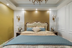 苏州雅腾装饰 湖居世家150平现代新古典卧室案例设计效果图