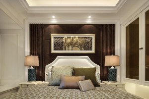 苏州雅腾  石湖湾97平欧式风格卧室案例设计效果图