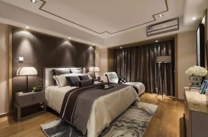 北京雅腾装饰-惠康新地中式风格卧室案例设计效果图