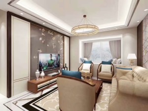 北京雅腾装饰-简欧风格客厅案例设计效果图