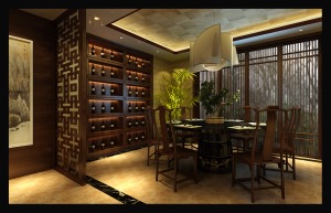 北京雅腾装饰-中式风格餐厅案例设计效果图