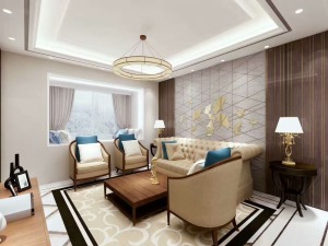北京雅腾装饰-简欧风格客厅案例设计效果图