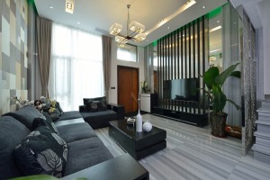 北京雅腾装饰-星光耀现代简约风格客厅案例设计效果图