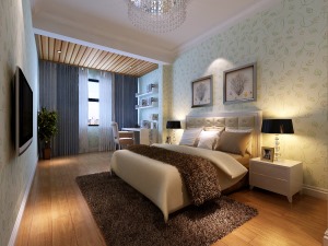 北京雅腾装饰-新城郡未来现代简约卧室案例设计效果图