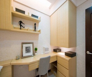 南昌英伦壹品119平米三居室现代简约风格书桌