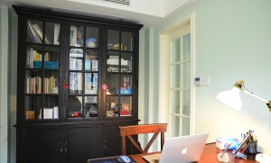 苏州南山维拉92平二居室现代简约温馨书房装修效果图