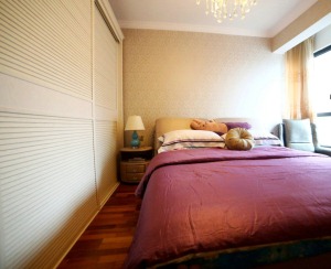 蘇州風情水岸112平三居室現代簡約臥室