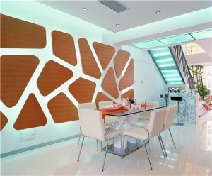苏州招商学府156平米三居室现代简约风格餐厅