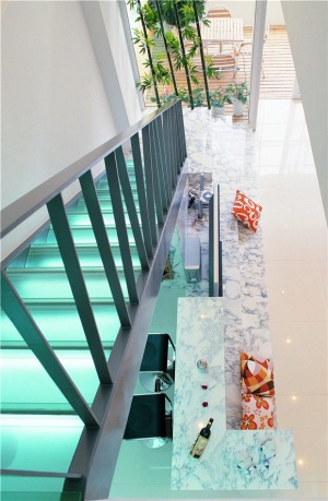 苏州招商学府156平米三居室现代简约风格楼梯
