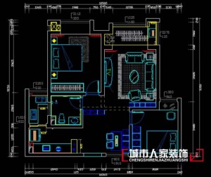 煙臺裝修公司哪家好？煙臺十大裝修公司城市人家天頤酈城89平米現(xiàn)代簡約效果圖，張春紅作品