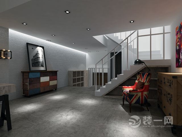 上海湖畔天下200平米别墅现代风格地下室2